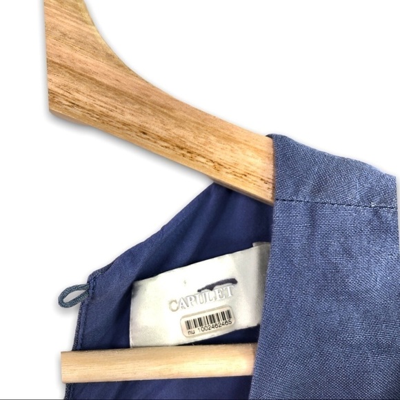 Revolve Capulet - Anais Wrap Crop Top Vintage Blue - Small - Picture 7 of 9